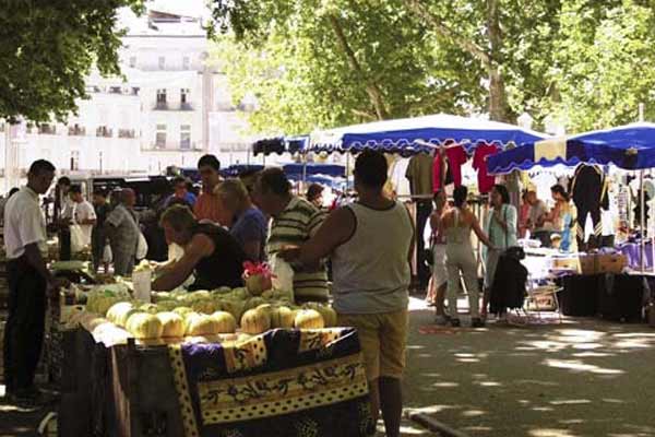 Montpellier town markets