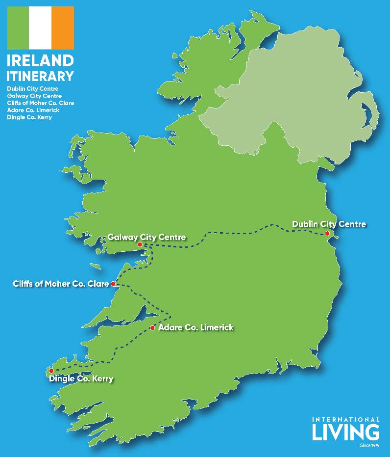 Ireland-Itinerary-map