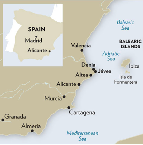 spain map