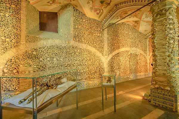The Chapel of the Bones in Evora