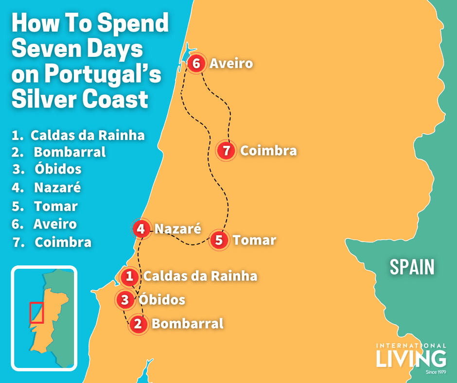 How to Spend 7 Days on Portugal's Silver Coast Map