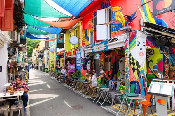 Pedestrian Life in Singapore