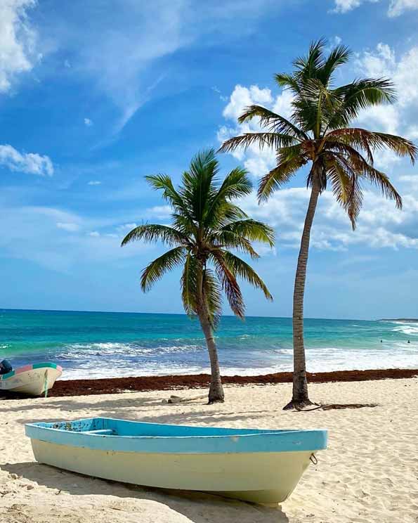 Chen Rio beach on Cozumel’s ocean side