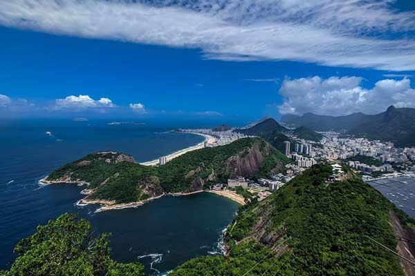 Their time in Rio let the Bauches capture this view of the city from the top of Sugarloaf Mountain