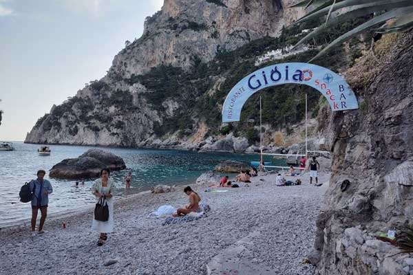 beach beside the Marina Piccolo